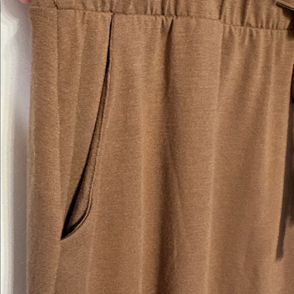 Zenana Outfitters Brown Midi Skirt SZ XL - Picture 3 of 10